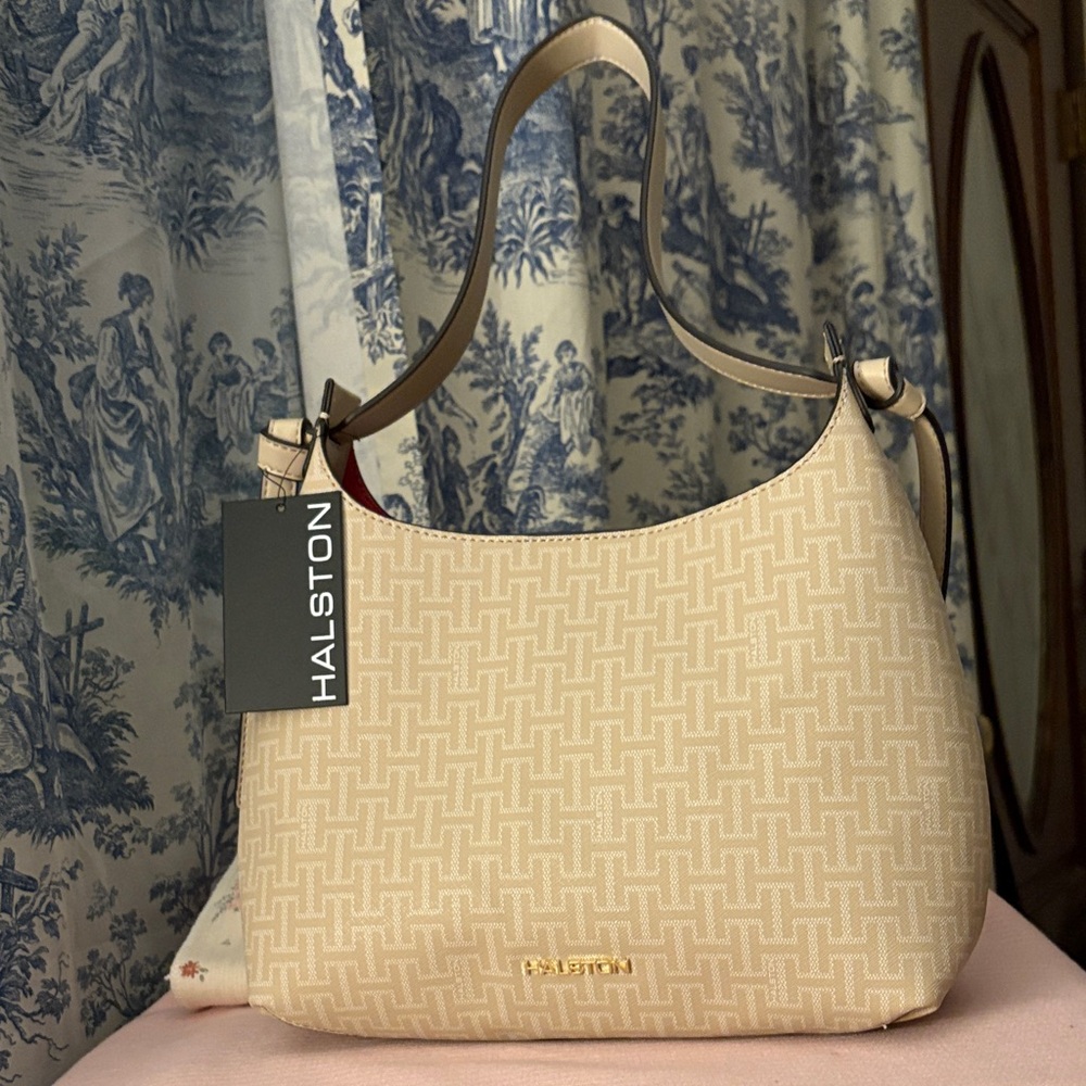 Halston Heritage Tan Shoulder Bag